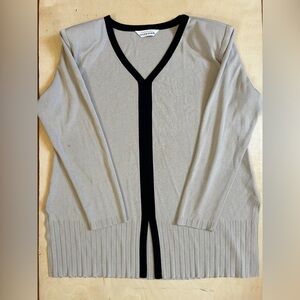 *Read* Exclusively Misook Women’s Sz M/L Cardigan Blouson Sweater Acrylic Beige